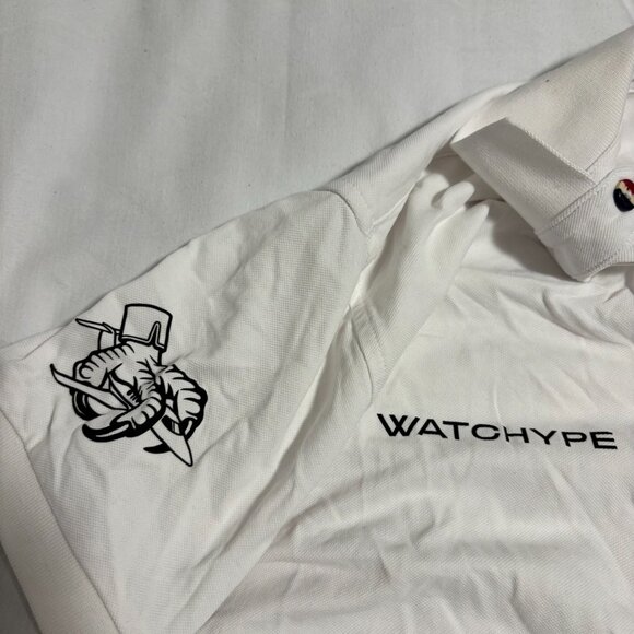 Moncler White Polo - Watchype (M) - Picture 3 of 3